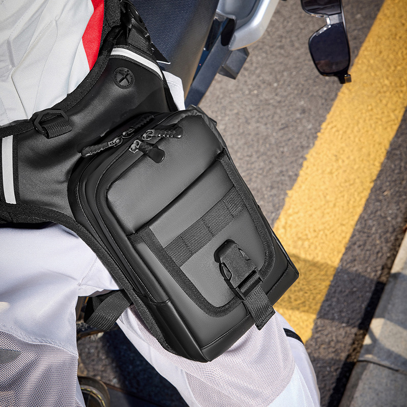 New Water-Repellent Multifunctional Leg Bag Tactical Outdoor Waist Bag Men's Motor Tool Bag Men's Cycling Motorcycle Backpack Cross
