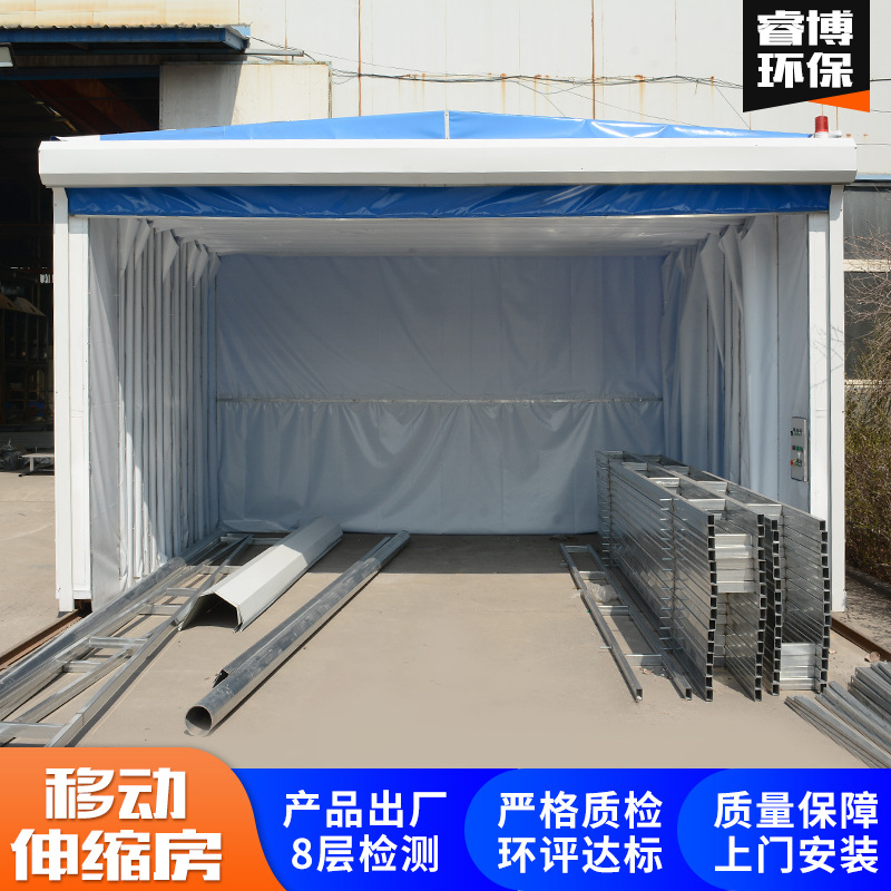 Mobile Telescopic Room Drying Room Dry Telescopic Paint Room Electric Foldableing Room Polishing Room Mobile Telescopic Spray Paint Room