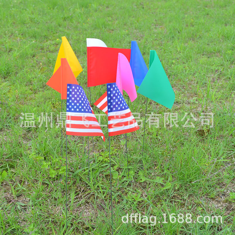 Thickened Pvc Colorful Flag, Surveying Landmark Flag, Irrigation Marking Flag, Custom Marking Flag