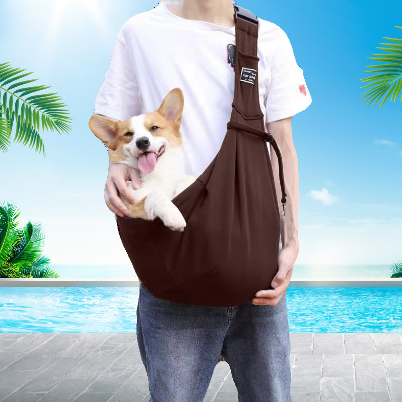 Cross-border new foldable pet backpack shoulder slung out portable large-capacity pet cat bag wholesale