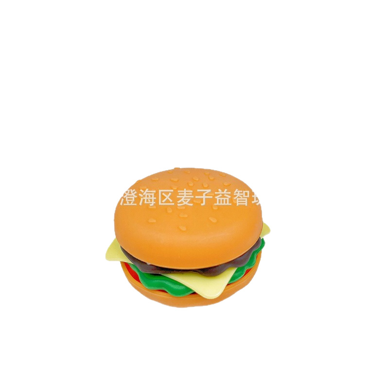 Simulated Food Burger, Ready-Made French Fries, Children's Play House Toys, Funny Hairpins, Food Accessories, Creative Food Toys