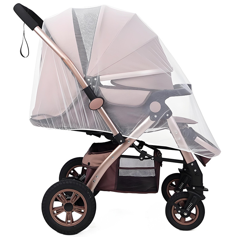 Baby mosquito net full-cover stroller mosquito net installation-free baby stroller mosquito cover encrypted mesh baby mosquito net