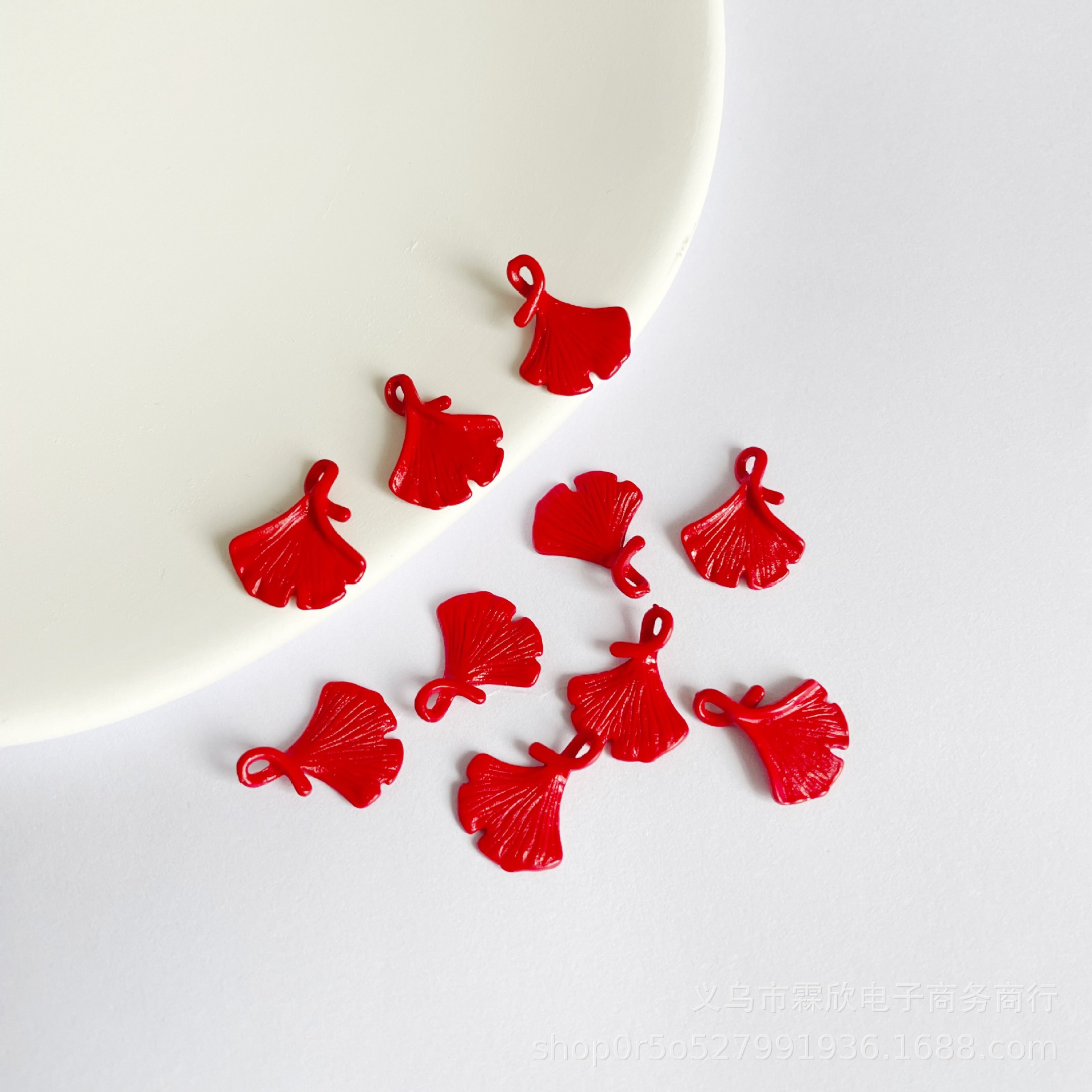 Alloy electrophoresis New Year festive red tassel pendant DIY antique hairpin hair accessories wedding material accessories