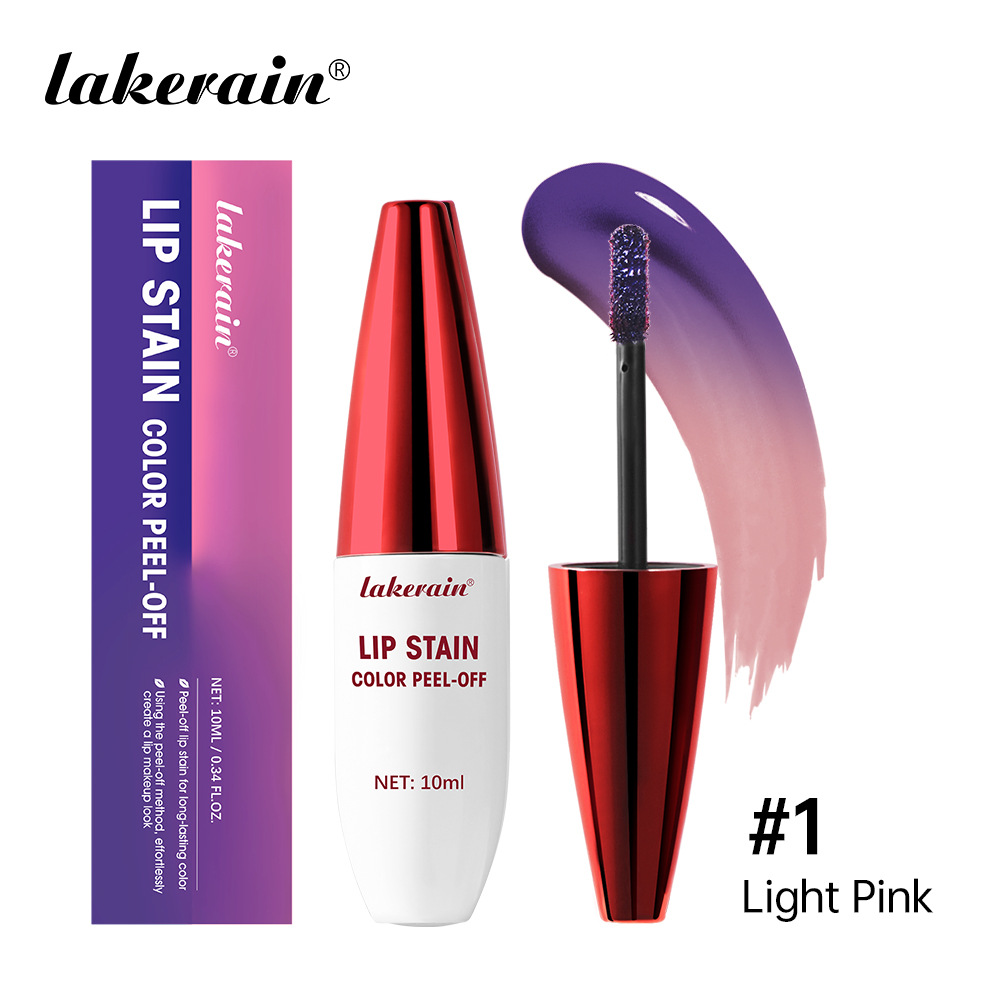 Lakerain Big Belly Peel-Off Lip Gloss Easy to Color Moisturizing Long-Lasting Non-Stick Cup Lipstick Cross-Border Peel-Off Lip Glaze