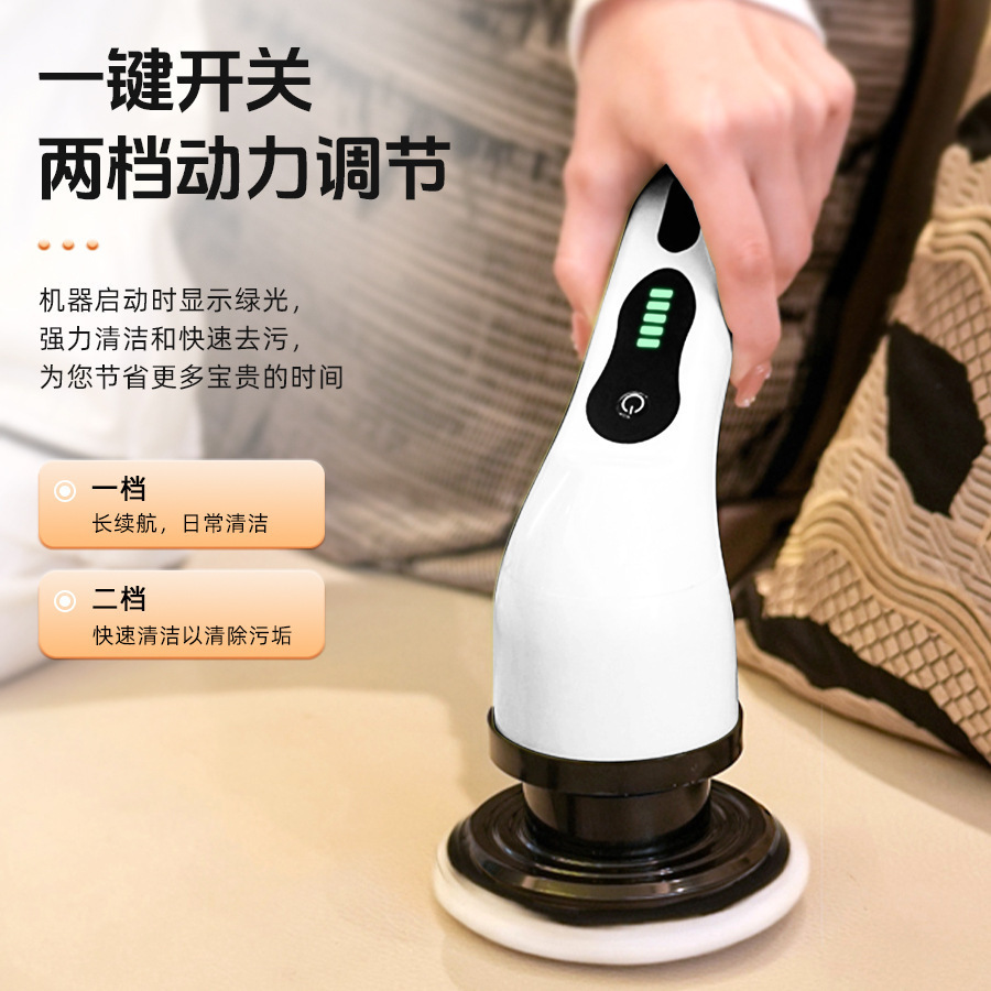 Cross-Border Home Kitchen Bathroom Toilet Glass Long and Short Dual-Use Brush Handheld Powerful Electric Multi-Function Cleaning Brush