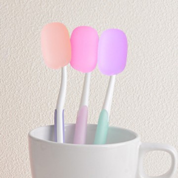 Food-Grade Silicone Toothbrush Set, Toothbrush Dust-Proof Storage Artifact, Ammonia-Free Electric Toothbrush Head Protective Cover, Cross-Border