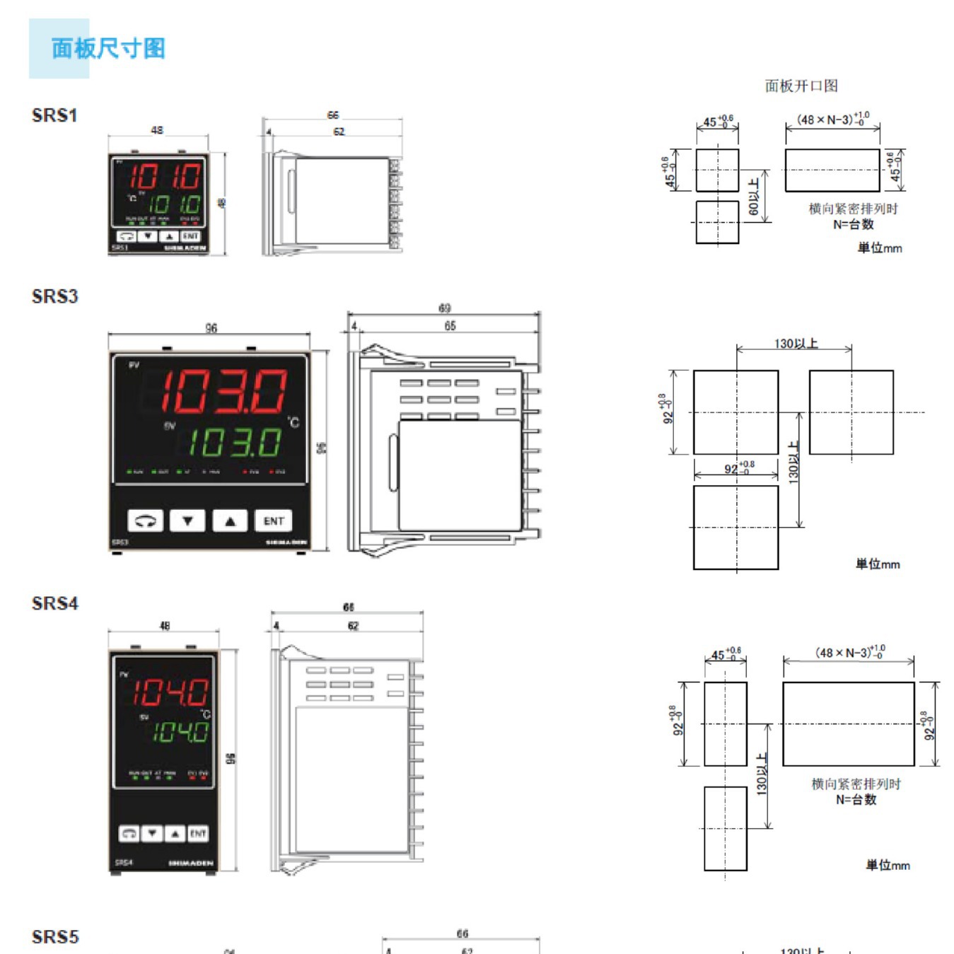 Island Electric Thermostat SRS1 Thermostat, 0.3 Grade Accuracy