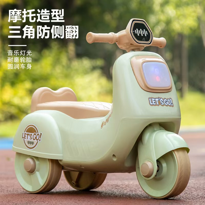 Wholesale Kidsren's Male and Female Baby Toddler Motorcycle Scooter 1-2-3-4 Kidsren's Birthday Gift Three-Wheeled Motorcycle