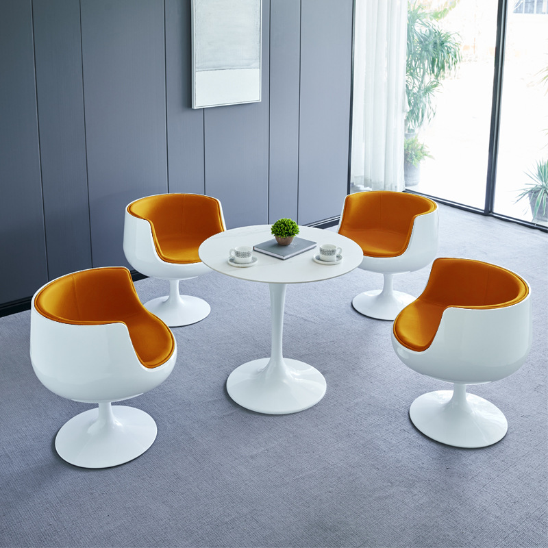 Xjb20 # Negotiating Round Table and Chair Combination, Modern and Simple Reception, Shop Sales Office, Beauty Leisure and Creative Time
