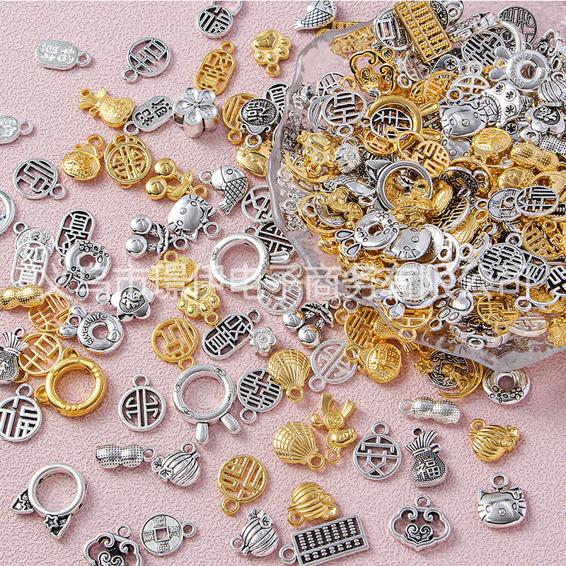 Новые сплавные аксессуары для ловца снов с отверстием ручной работы DIY браслет ожерелье кулон с кисточкой маленькие листья