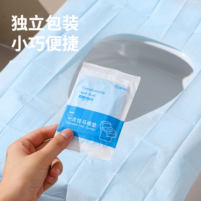 Thickened and Enlarged Disposable Toilet Seat Cushion, Maternity Toilet Cover, Portable Toilet Cover, Full Coverage Travel Toilet Cushion