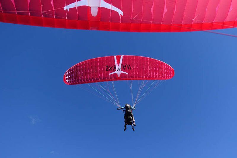 Параплан без апельсинов, однокрылый, двойной параплан