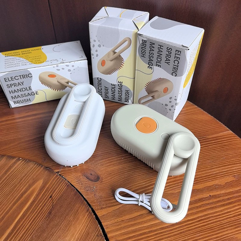 Cats and dogs pet spray massage comb electric hair removal brush one-key anti-fly does not hurt the skin bath cleaning to float hair