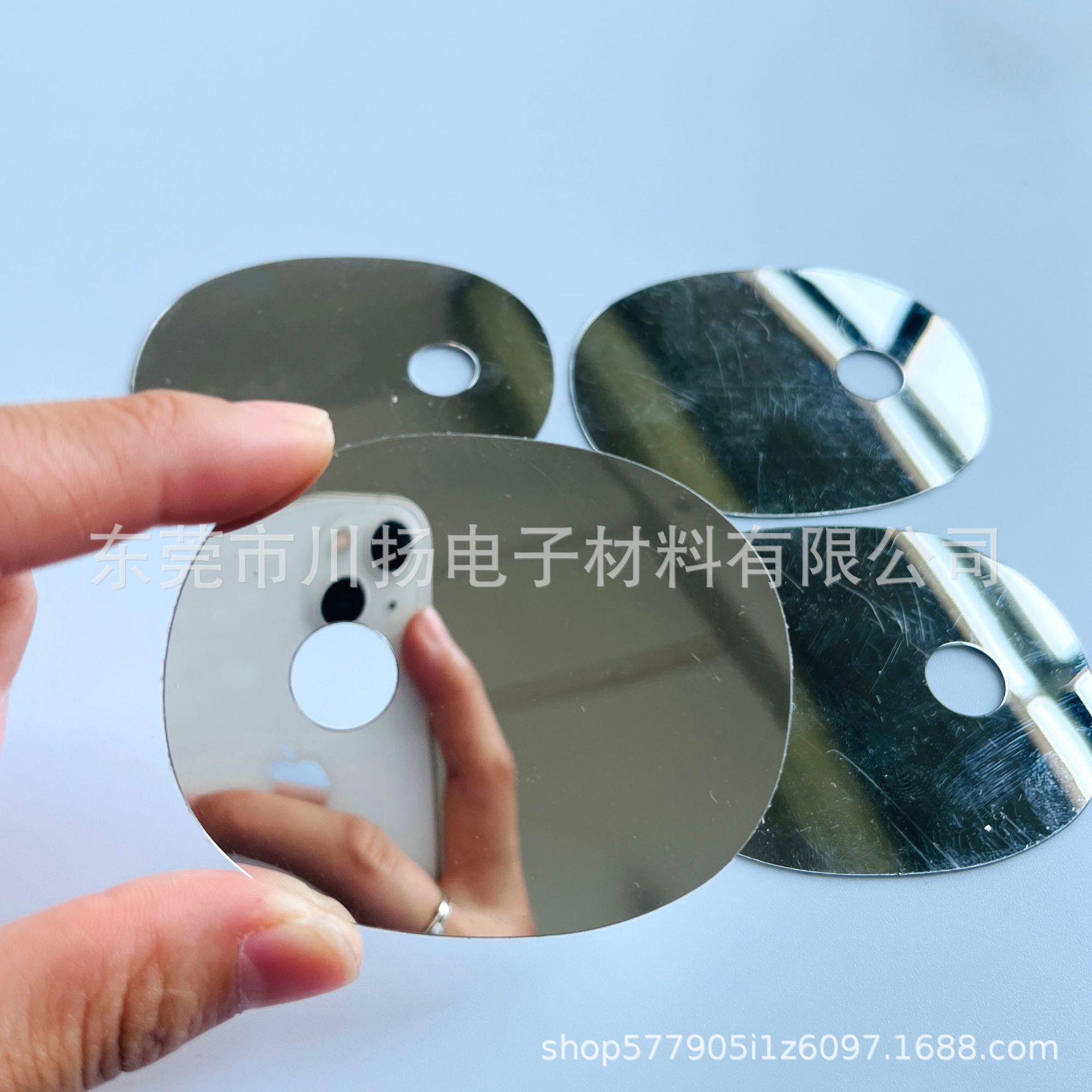 PC Round Lens Toy Decoration PVC Soft Lens PET Mirror Sticker Silver Shaped Plastic Acrylic Lens