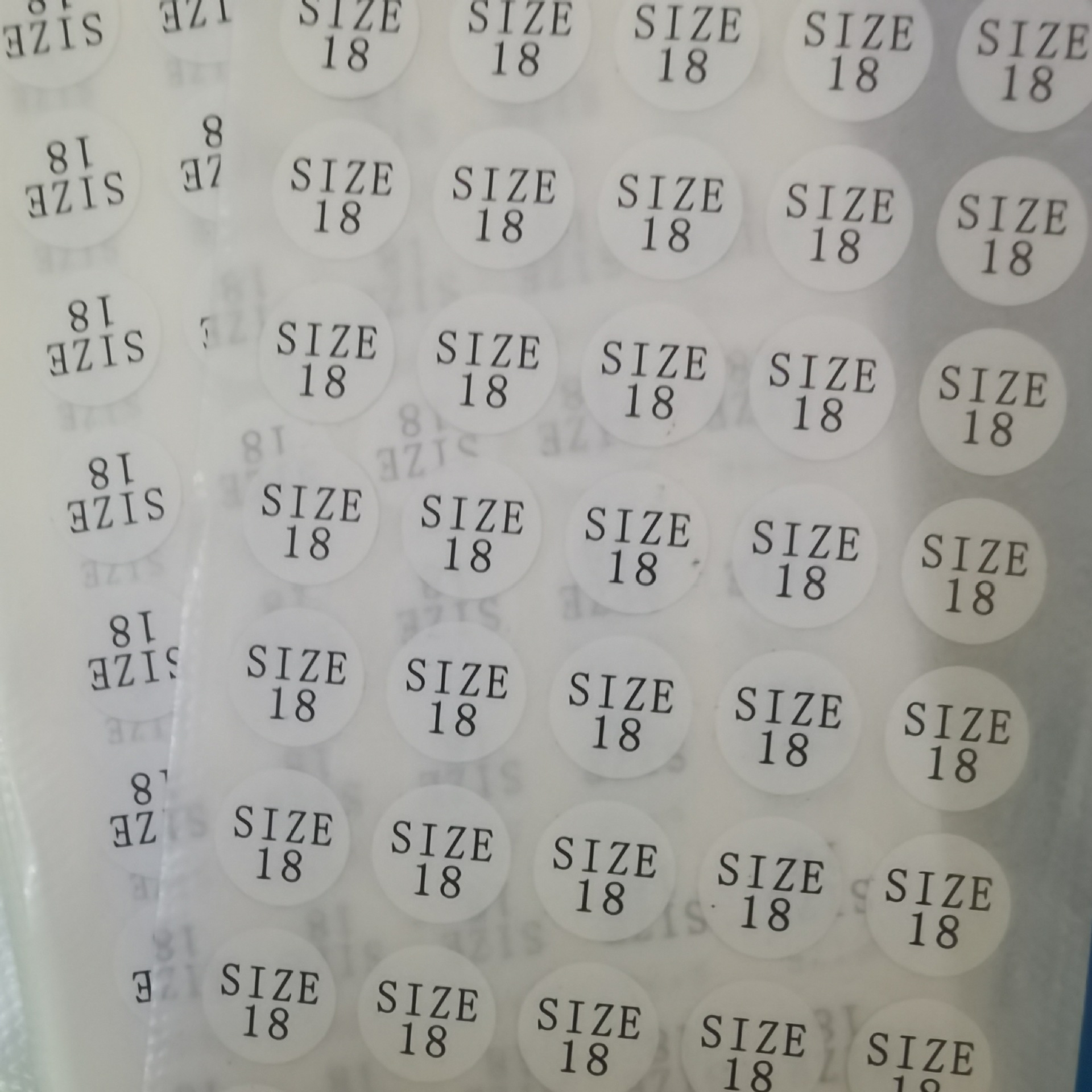 Digital number sticker bar code label ring jewelry number label Kraft paper adhesive sticker