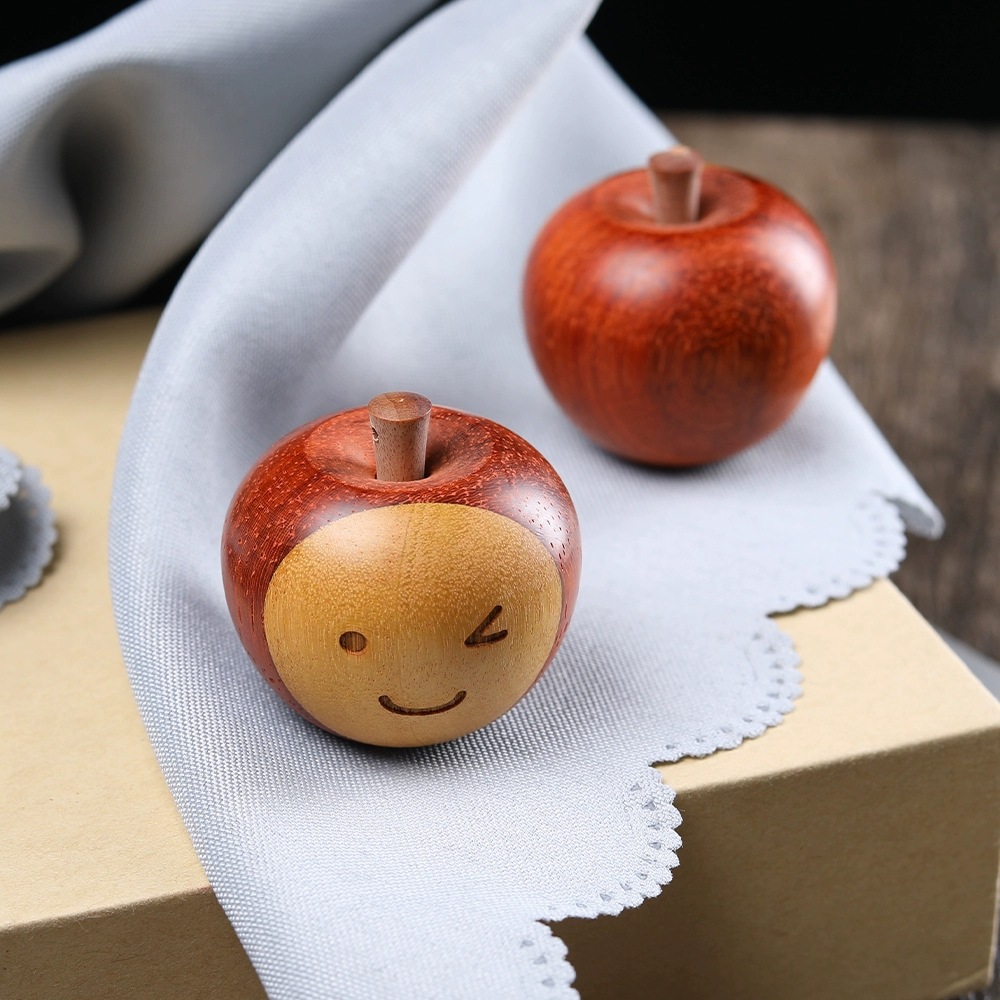 Wholesale Ping An Happy Desktop Decorative Ornaments Solid Rosewood Carved Car Tea Table Living Room Happiness Small