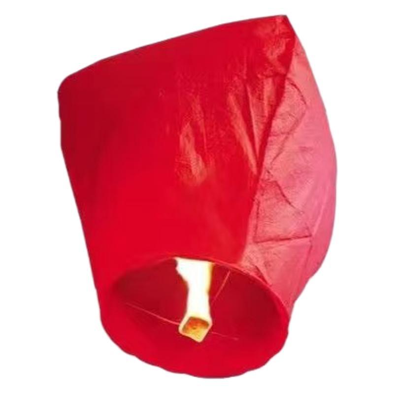 Kongming Lantern Safety Enlarged and Thickeneded Flame Retardant Wishing Lantern Creative Love Blessing Stall Wholesale Source Manufacturer New Year