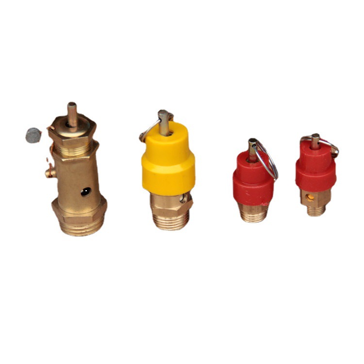 Air pump air compressor spring type safety valve full copper pressure relief valve exhaust valve gas cylinder pressure valve foam machine pressure relief valve