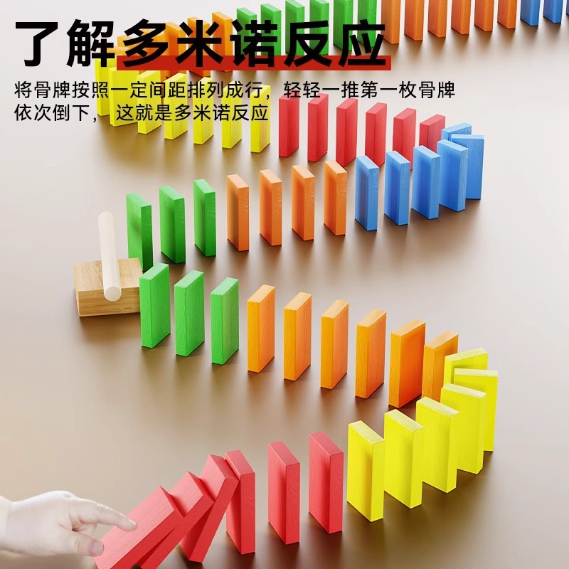 Domino Model Children's Educational Non-Toy Large Building Blocks for Boys and Girls, Special for Elementary School Competitions, Gift