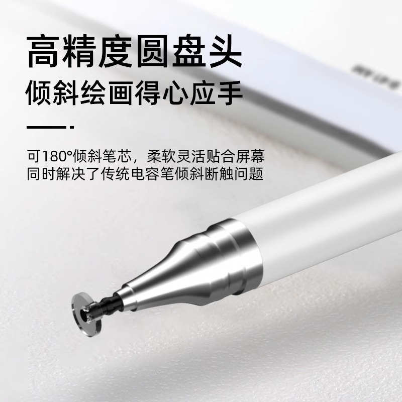 Source factory double capacitive pen dual-purpose stylus clip painting office learning machine mobile phone tablet touch pen