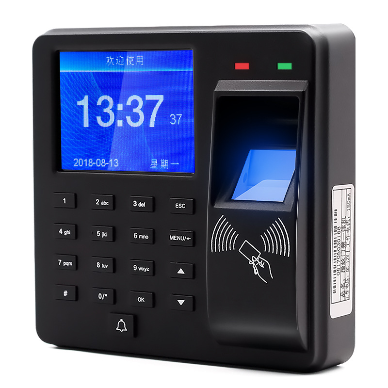 Youku M10 Access Control Machine Credit Card Password Fingerprint Identification Door Opening Attendance Machine Office Area Access Control Attendance All-in-One Machine