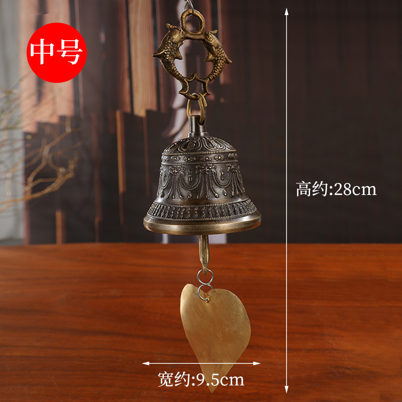 Nepalese Bronze Bells and Warring Bells Hanging Wind Bell Monastery Taoist Temple Ancient Architecture Temple Wind Bell Sound Crisp Bell