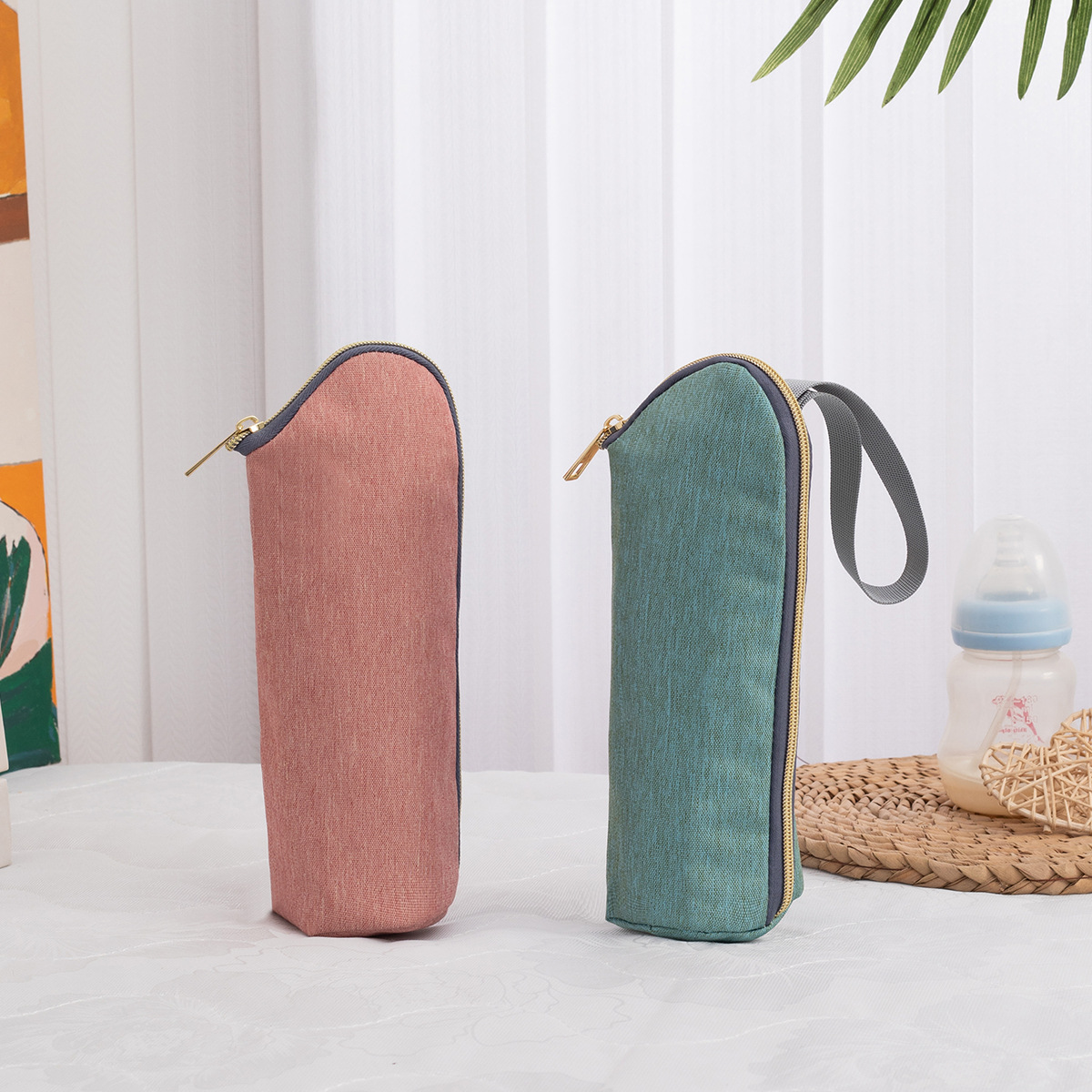 Mummy Bag Hook Bottle Bag Easy to Go Out Thermal Insulation Bottle Bag Hangable Baby Car Thermal Insulation Bottle Bag