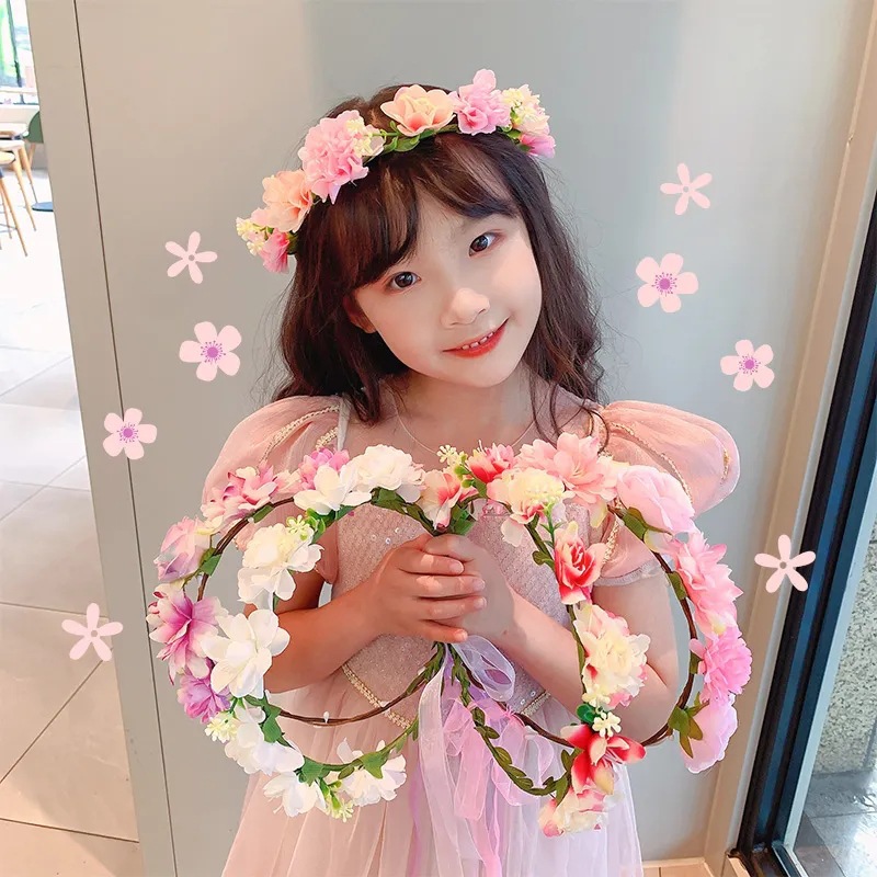 Back-To-School Season Gifts, Forest-Style Luminous Garlands, Pastoral Plants, Florals, Flower Girl Headdresses, School Chorus Stage Performances
