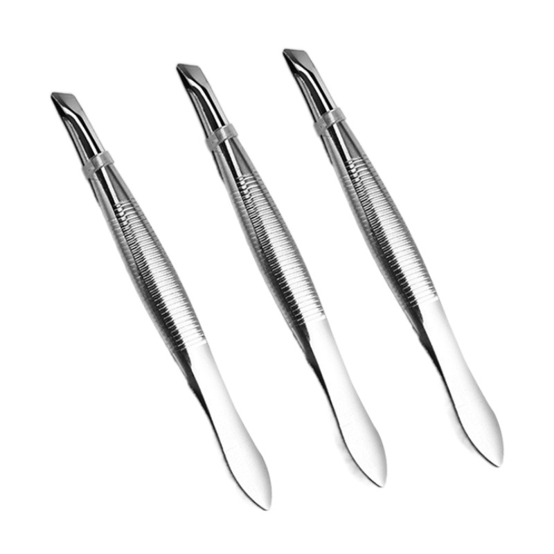 Stainless Steel Eyebrow Clip Flat Mouth Oblique Mouth Eyebrow Clip Eyebrow Trimming Clip Beauty Tool Eyebrow Plucking Tweezers Makeup Tool