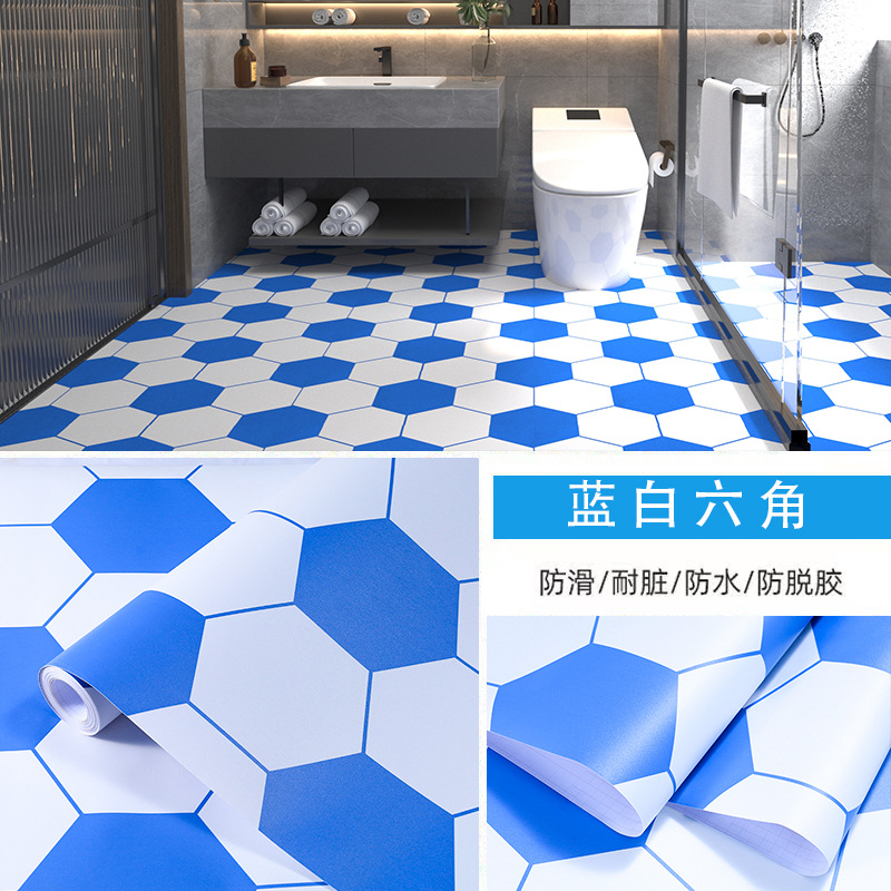 Cross-border manufacturers wholesale bathroom waterproof wall stickers bathroom moisture-proof self-adhesive wallpaper wallpaper kitchen renovation stickers