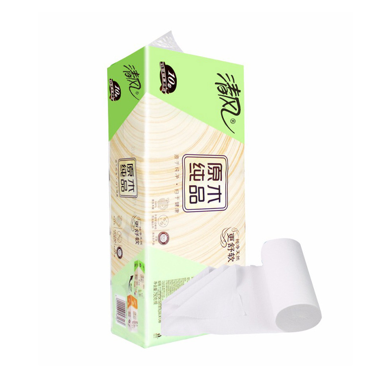 Qingfeng Coreless Roll Paper 4 Layers 700g 10 Rolls Toilet Paper Household Paper Towel Wholesale Dropshipping B02B7Mcn