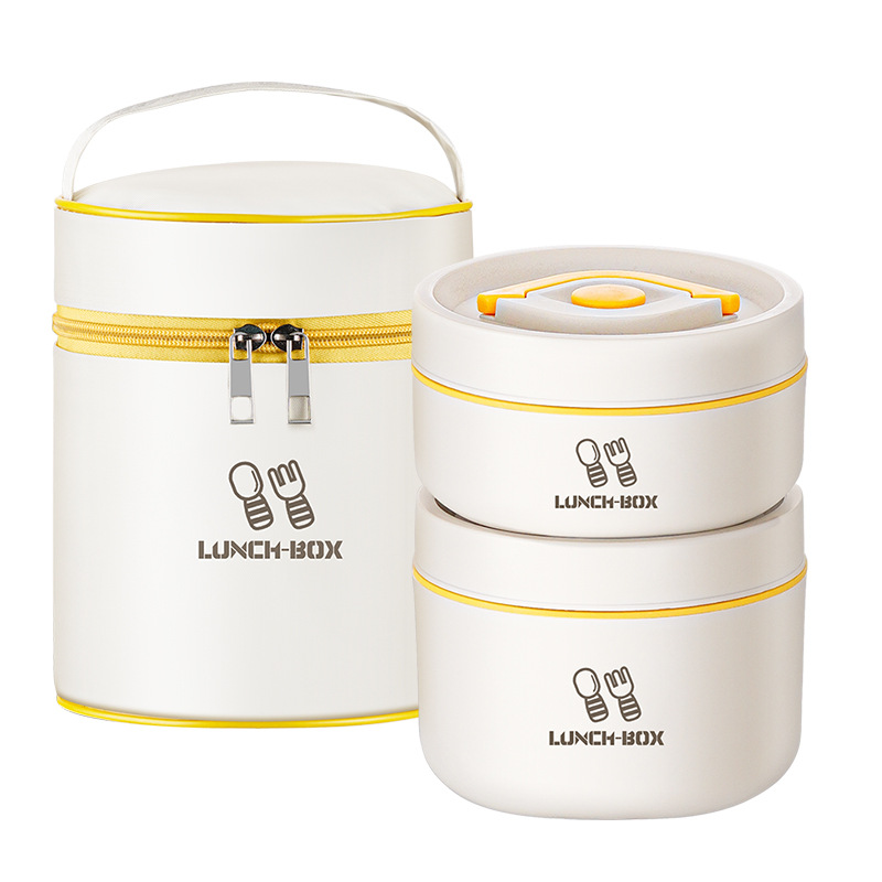 316 Stainless Steel Insulated Lunch Box for Office Students Japanese-style Insulated Bucket Microwave Heating Lunch Box