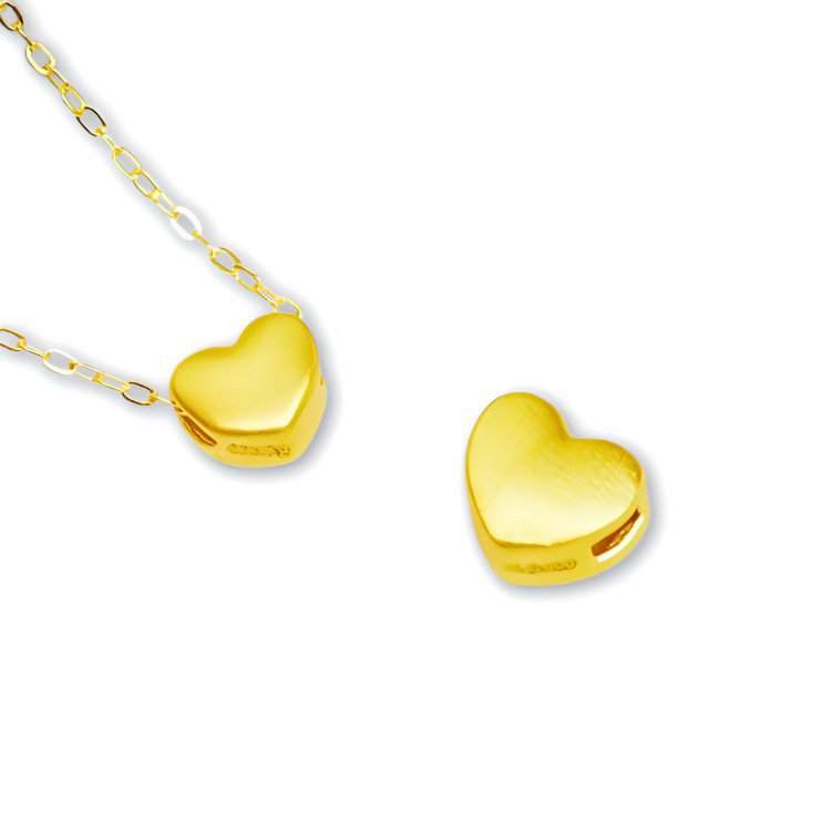 Shuibei Gold Pure Gold 999 Light Edition 3D Hard Gold Pendant Transfer Bead Necklace Chain Beauty Industry Mother's Day Gift