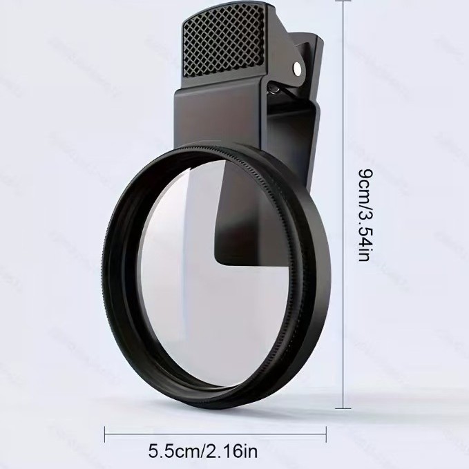 Spot 67Mm/52Mm Mobile Phone Photography Polarizer Lens Filter with Clip Cpl Polarizer to Eliminate High Reflective