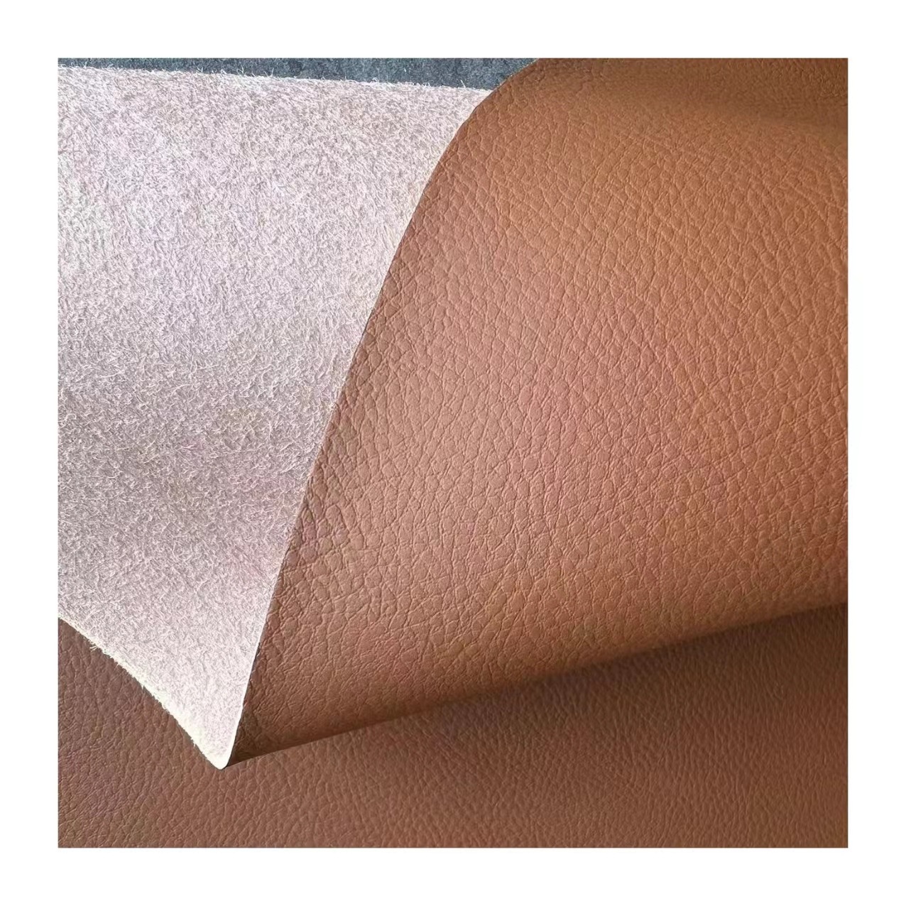 Factory wholesale microfiber pu leather fabric 134 pattern litchi pattern car seat cushion pu leather steering wheel handle cover seat