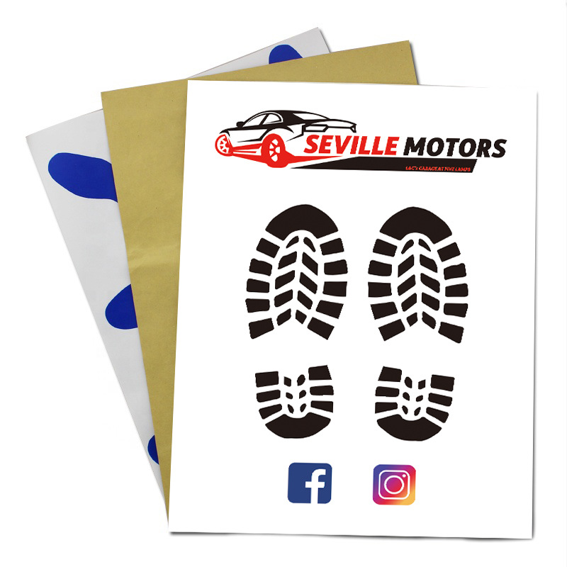 Car Disposable Foot Pad Paper Waterproof Plastic Car Wash Shop Disposable White Kraft Paper Car Foot Pad Cloth Thickened