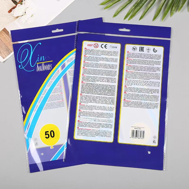 Customized Heat-Sealed Balloon Packaging Bags, Factory Direct Sales of 50/100 Opp Printed Composite Bags, Ready-Made Toy Bags, Etc