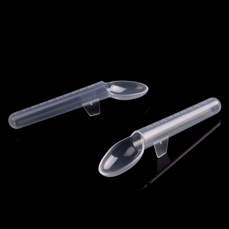 Factory Direct Sales Transparent Baby Medicine Feeding Spoon Baby Portable pp Feeding Spoon Infant Feeding Spoon Wholesale