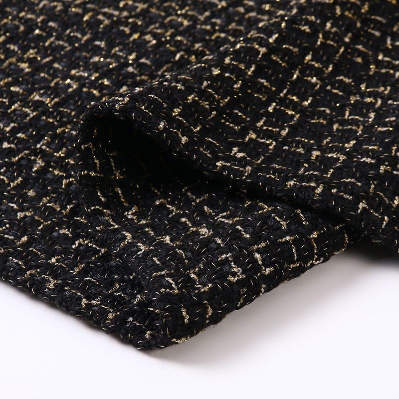 New Style Small Fragrance Gold Wire Plaid Fabric Handmade diy Bouquet Packaging Shoe Material Luggage Cloth