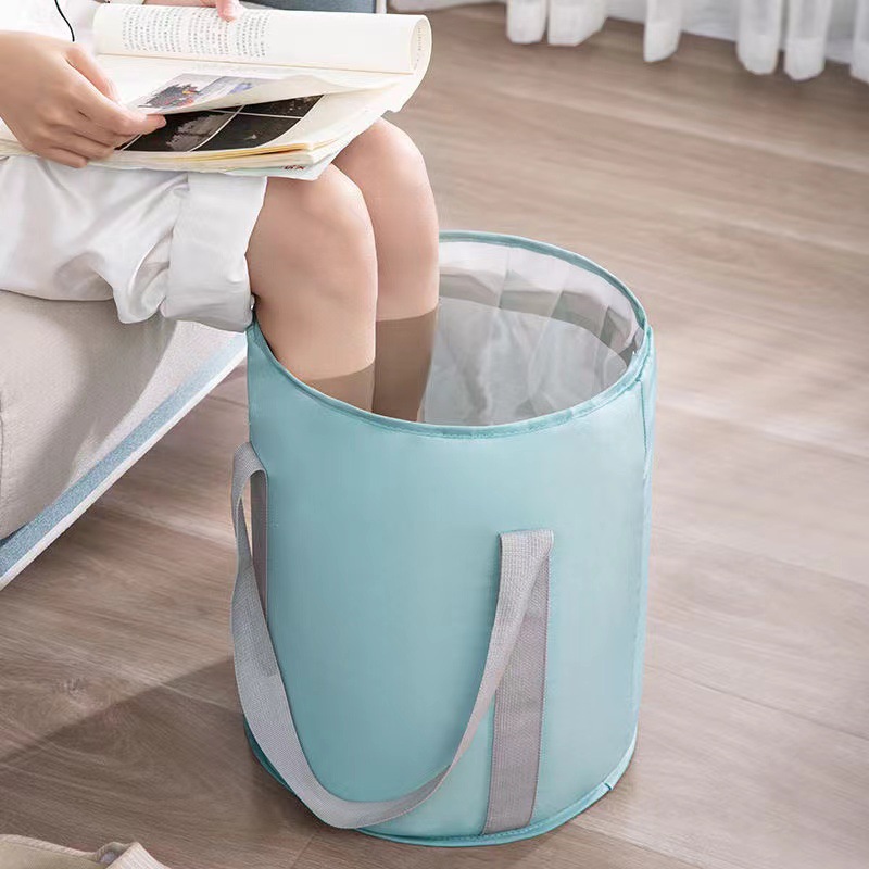 Folding Foot Bucket Travel Portable Insulated Foot Bucket High Over-calf Deep Bucket Household Multifunctional Foot Bucket