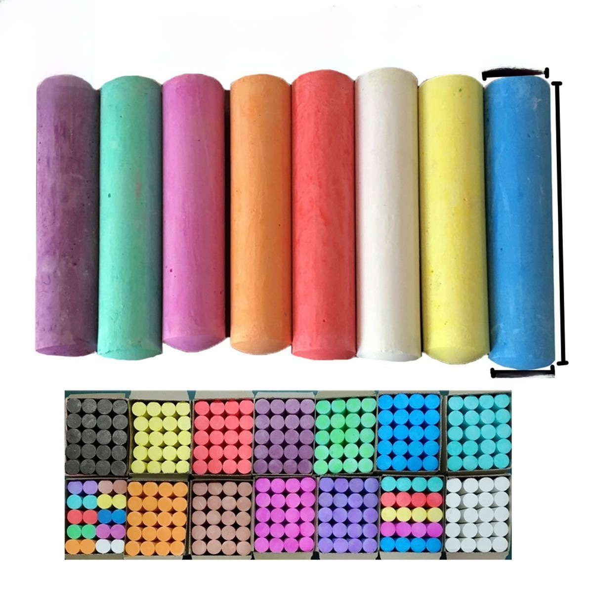 1-piece Large thick chalk color white bold woodworking steel pipe ship label outdoor graffiti chalk