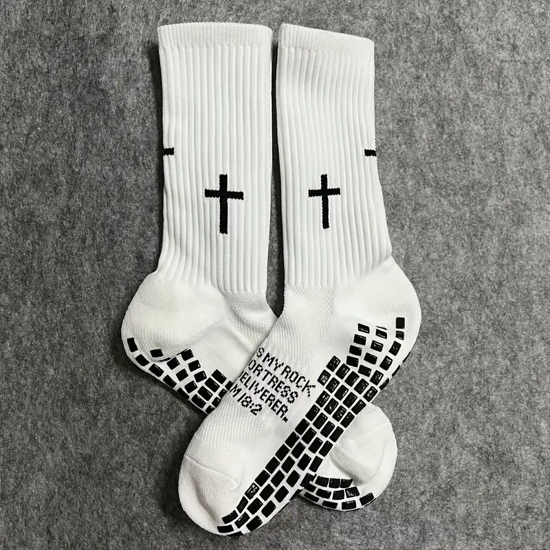 Cross-Border Hot-Selling Football Socks Mid-Tube Sports Socks Adult Terry Sports Socks Non-Slip Breathable Couple Socks Yoga Socks