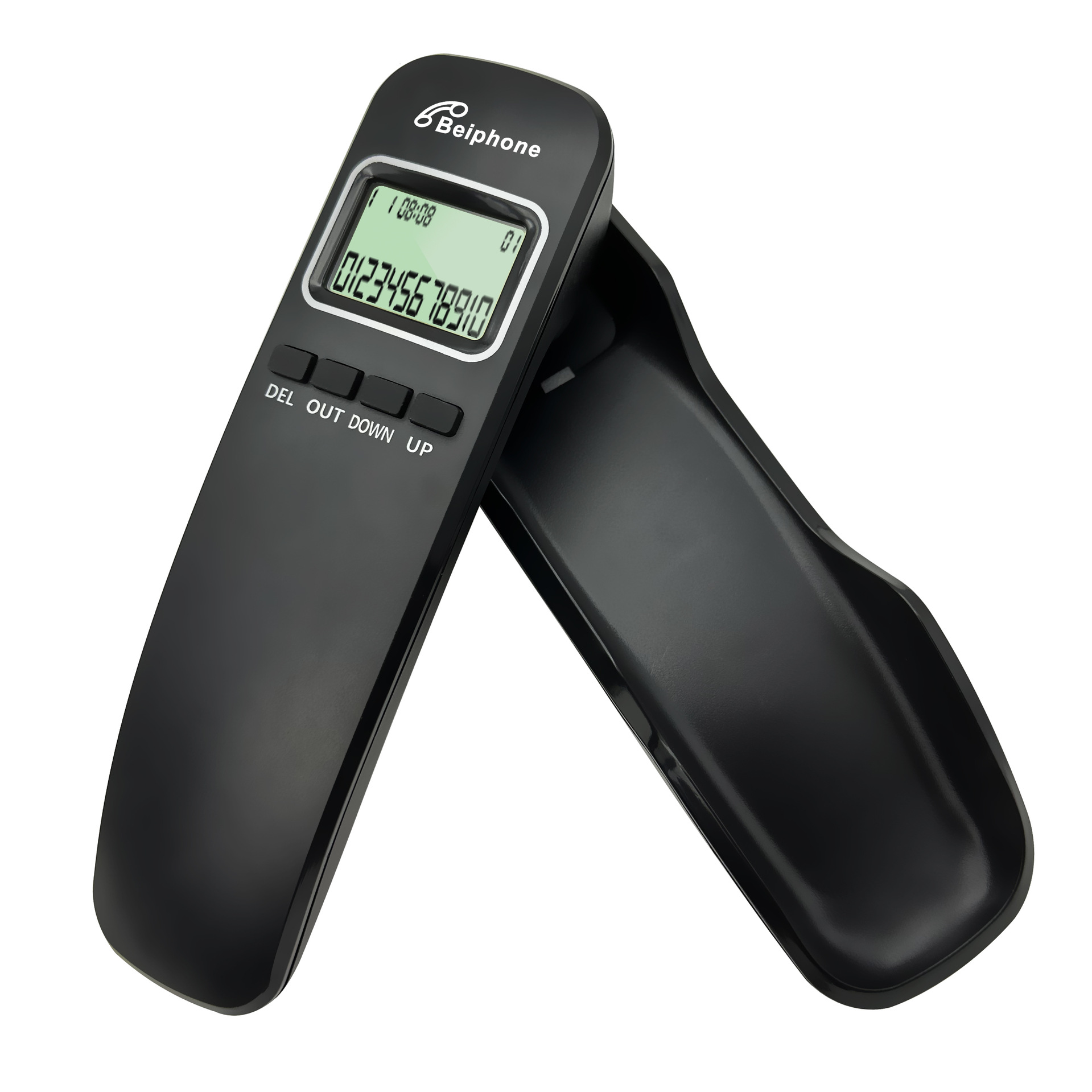 Wall-mounted wall hotel guest room bathroom telephone caller ID small extension telephone small phone