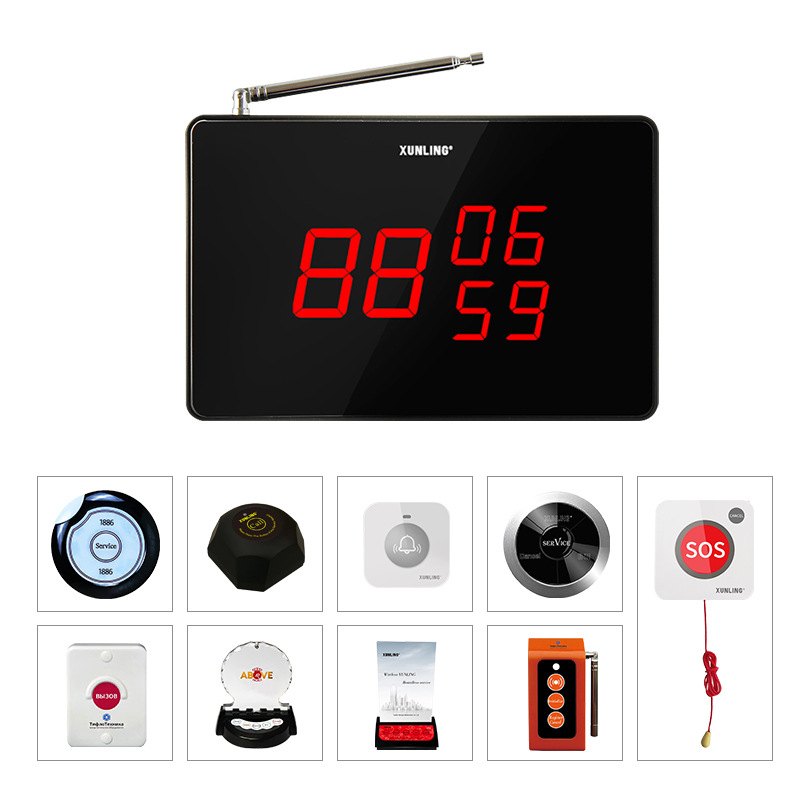 Беспроводной приемник вызова для ресторана, бар, система вызова официанта 433 МГц