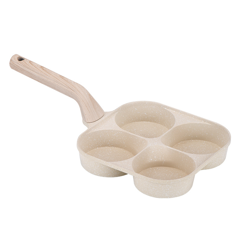 Fried Egg Pan Four-hole Deepening Breakfast Small Frying Pan Pan Maifan Stone Kitchen Non-stick Pan Egg Hamburger Steak