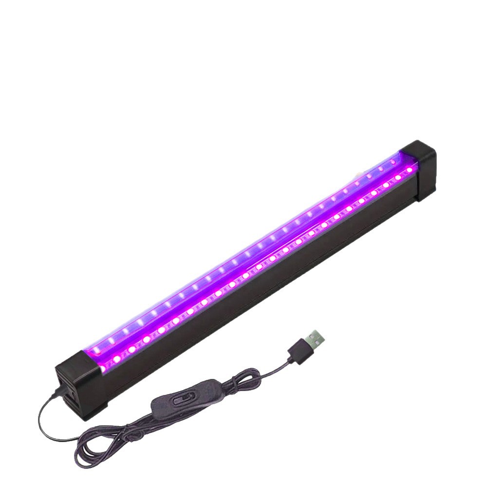 Cross-Border Led Uv Black Light Wide Voltage Magnetic Suction Uv Curing Lamp Drama Party Ktv Uv Stage Light