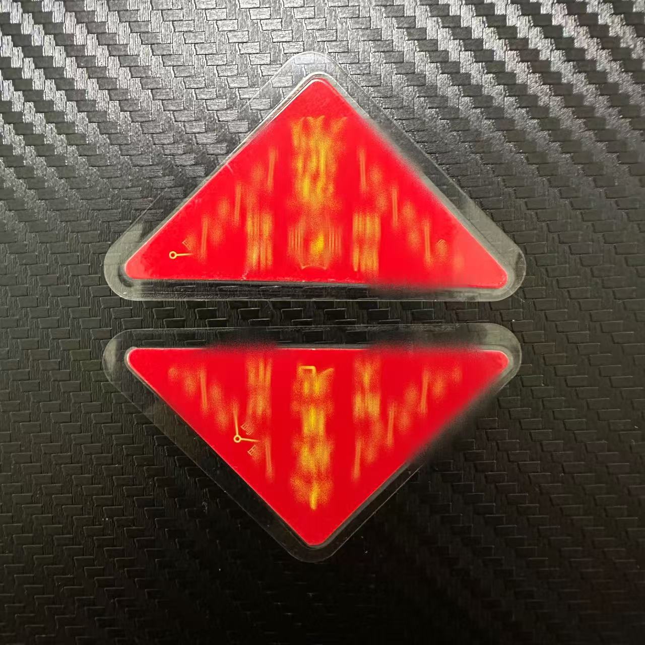 Brand New Thickeneded Rounded Corner Plastic Triangle Card, Refined Rounded Corner and Hard Version of Triangle Fortune