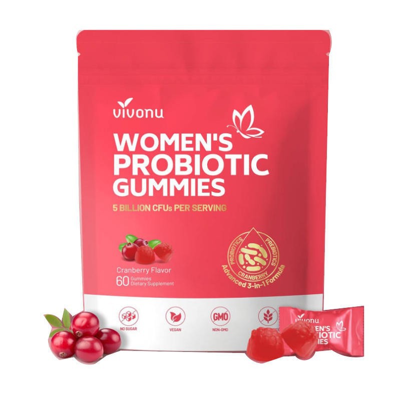 Tk Cross-Border Amazon Best-Selling Cranberry Women's Probiotic Gummies Cranberryprobiotic Gummies