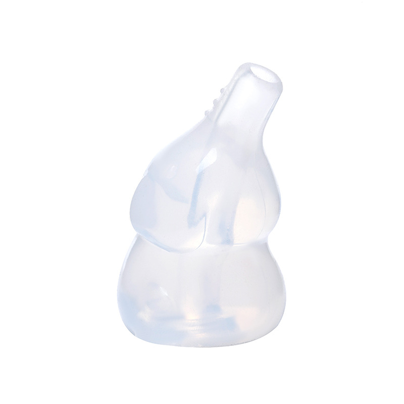 New Elephant Shape Silicone Head Injection Nasal Aspirator Cartoon Head Nasal Aspirator Feeding Supplies Baby Special Nasal Aspirator