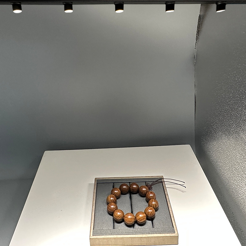 Led Triangular Spotlight Horizontal Installation Four-Sided Luminous Led Orb Counter Spotlight